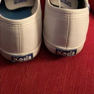 Keds white leather shoes
